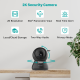 Indoor Security Camera 2K, FamViva 360° Pan Tilt Baby Monitor Pet Camera, 2.4GHz Wi-Fi Camera with Night Vision, Motion Detection, 2-Way Audio Siren, Cloud/SD Card, Compatible with Alexa- 4pack