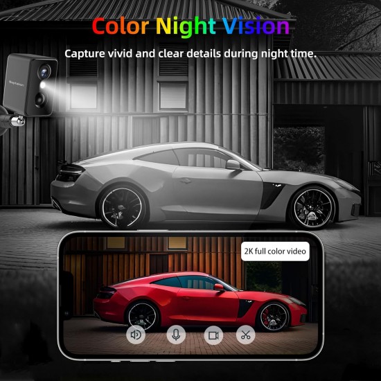 Septekon 2K Security Camera Outdoor, CCTV Camera Wireless,Flood Light WiFi Battery Camera with Solar Panel,PIR Human Detection with Color Night Vision, 2-Way Talk, IP66 Waterproof-Black Septekon 2K Security Camera Outdoor, CCTV Camera Wireless,Flood Light WiFi Battery Camera with Solar Panel,PIR Human Detection with Color Night Vision, 2-Way Talk, IP66 Waterproof-Black