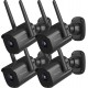 Septekon Outdoor Security Camera, 2K Cameras for Home Security, Dual Antenna 2.4G WiFi Camera with Night Vision, AI Motion Detection, 2-Way Audio, IP66 Waterproof, Black-4 pack Septekon Outdoor Security Camera, 2K Cameras for Home Security, Dual Antenna 2.4G WiFi Camera with Night Vision, AI Motion Detection, 2-Way Audio, IP66 Waterproof, Black-4 pack